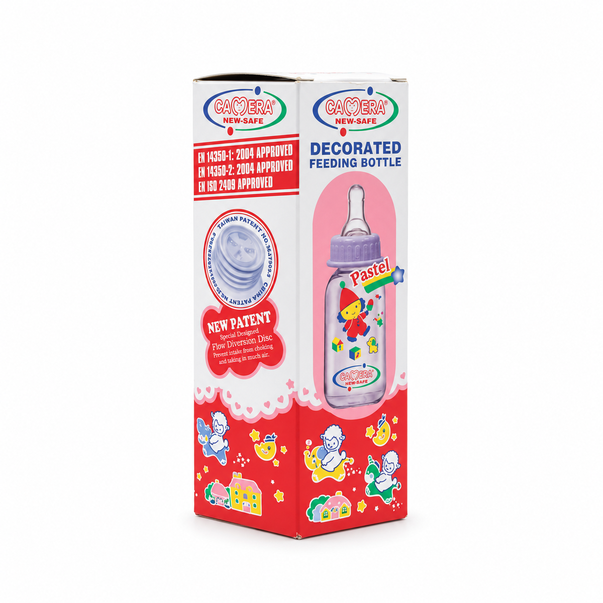 CAMERA New-Safe Pastel Feeding Bottle 140 ml- كاميرا نيو سيف باستيل رضاعة أطفال ١٤٠ مل