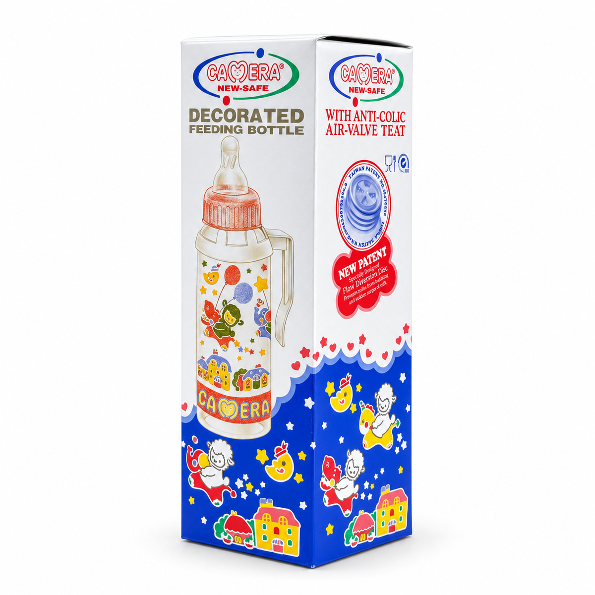 CAMERA New-Safe Decorated Feeding Bottle Newborn+ - كاميرا نيو سيف رضاعة أطفال مزخرفة منذ الولادة