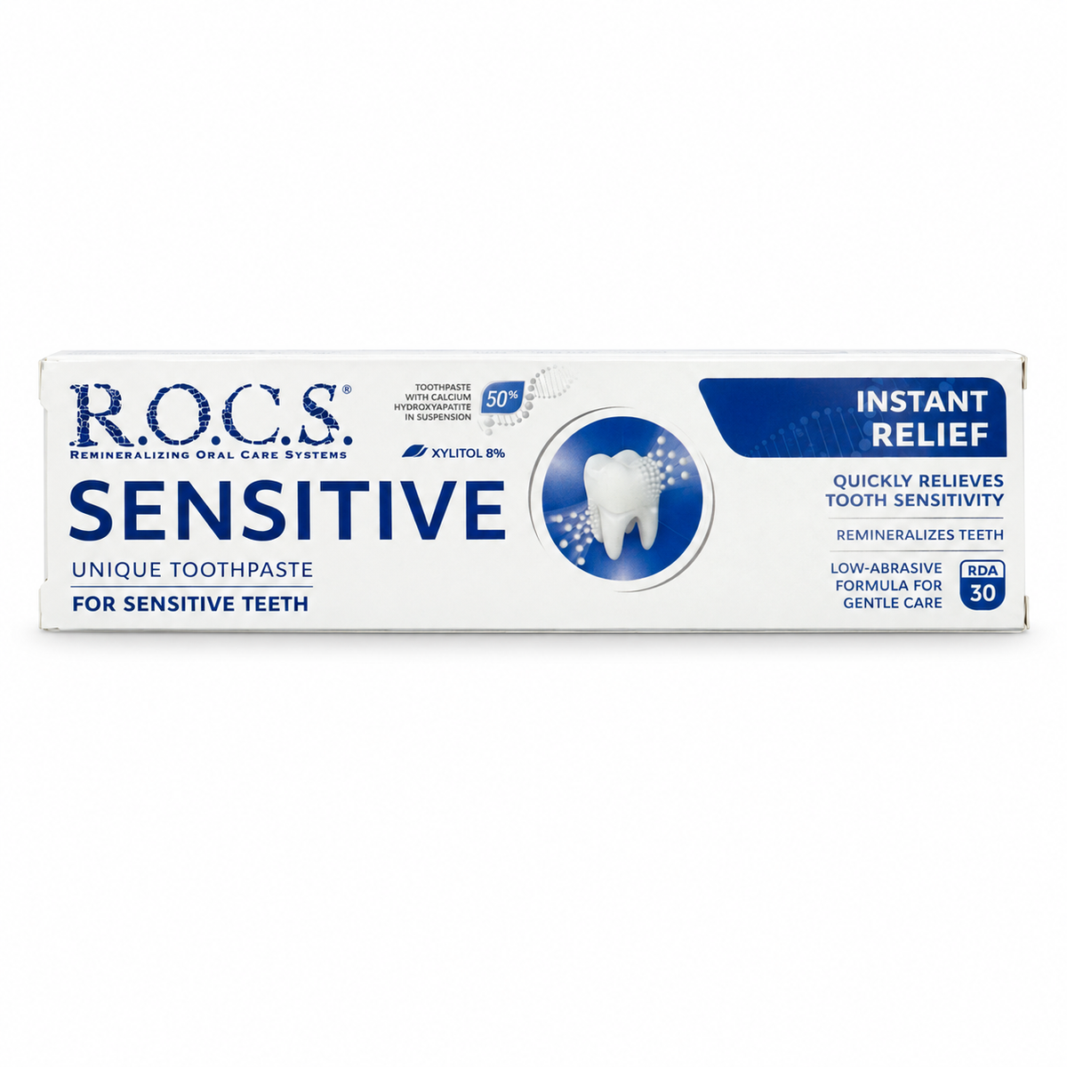 R.O.C.S. Sensitive Instant Relief Toothpaste 94 g -روكس سينسيتيف إنستانت ريليف معجون أسنان للتخفيف السريع للحساسية ٩٤ غرام