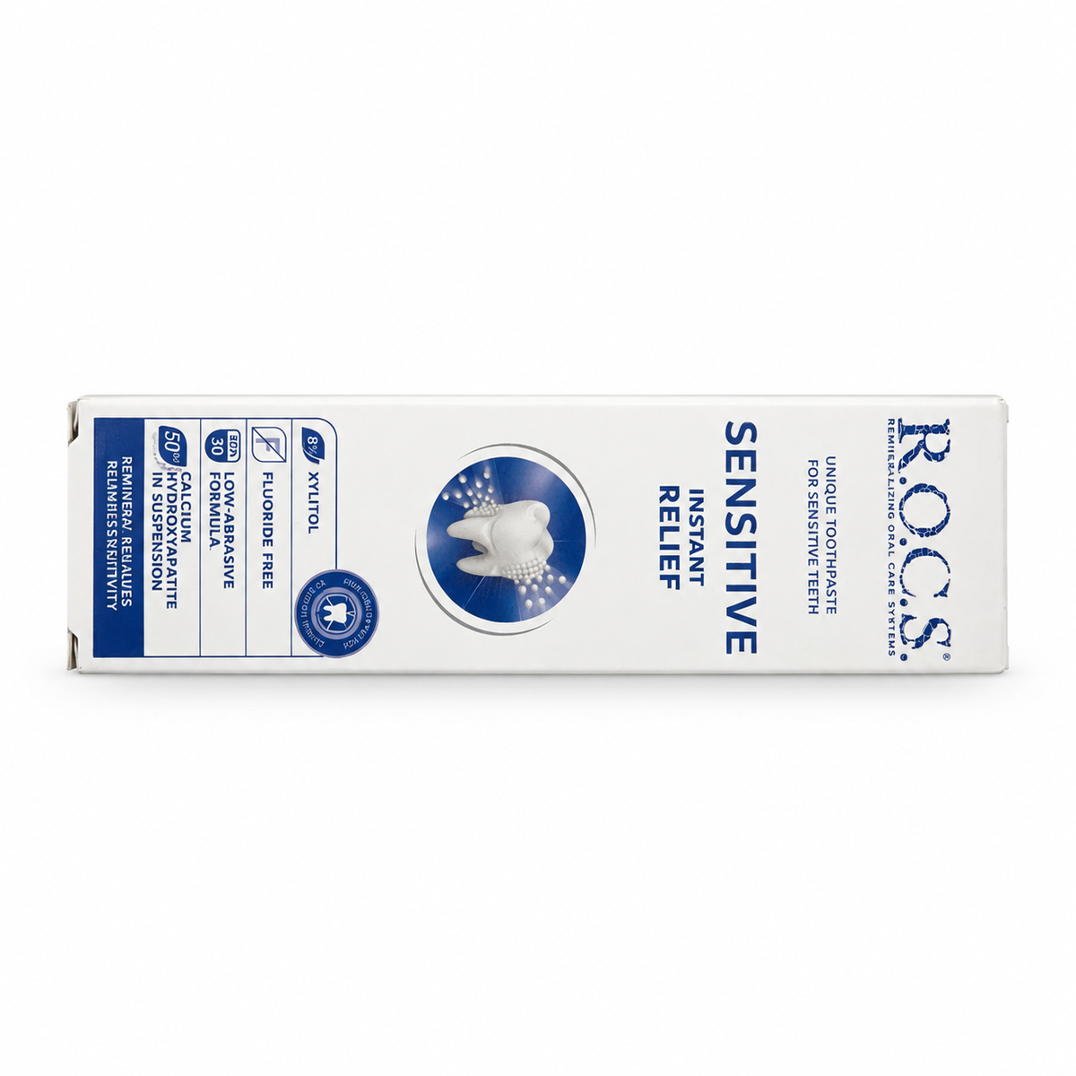 R.O.C.S. Sensitive Instant Relief Toothpaste 94 g -روكس سينسيتيف إنستانت ريليف معجون أسنان للتخفيف السريع للحساسية ٩٤ غرام
