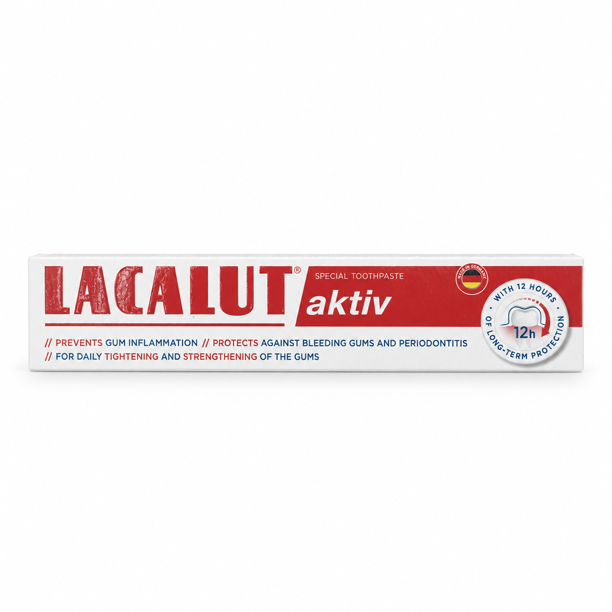 Lacalut Aktiv Toothpaste 75 ml- لاكالوت أكتيف معجون أسنان ٧٥ مل