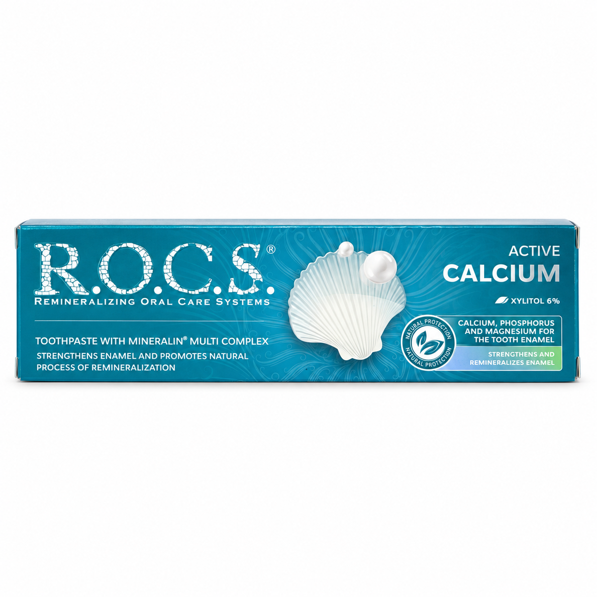 R.O.C.S. Active Calcium Toothpaste 94 g -روكس أكتيف كالسيوم معجون أسنان ٩٤ غرام