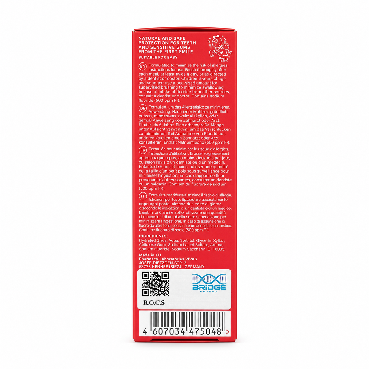 R.O.C.S. Baby Apple Mild Care Toothpaste 0–3 Years 45 g- روكس بيبي أبل مايلد كير معجون أسنان بالتفاح من الولادة حتى ٣ سنوات ٤٥ غرام