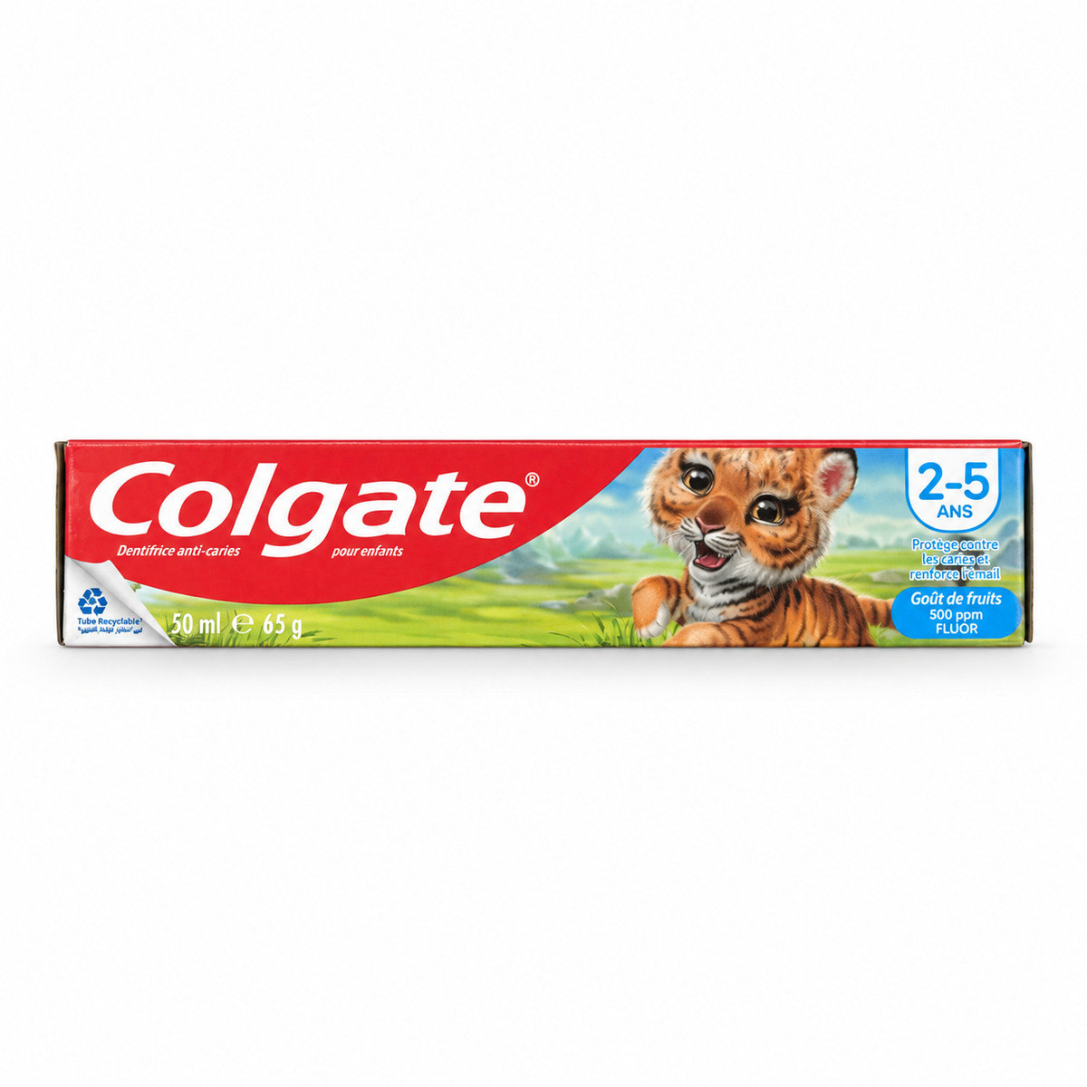 Colgate Kids Bubble Fruit Toothpaste 2–5 Years 50 ml- كولجيت كيدز معجون أسنان بنكهة الفواكه للأطفال من سنتين إلى ٥ سنوات ٥٠ مل