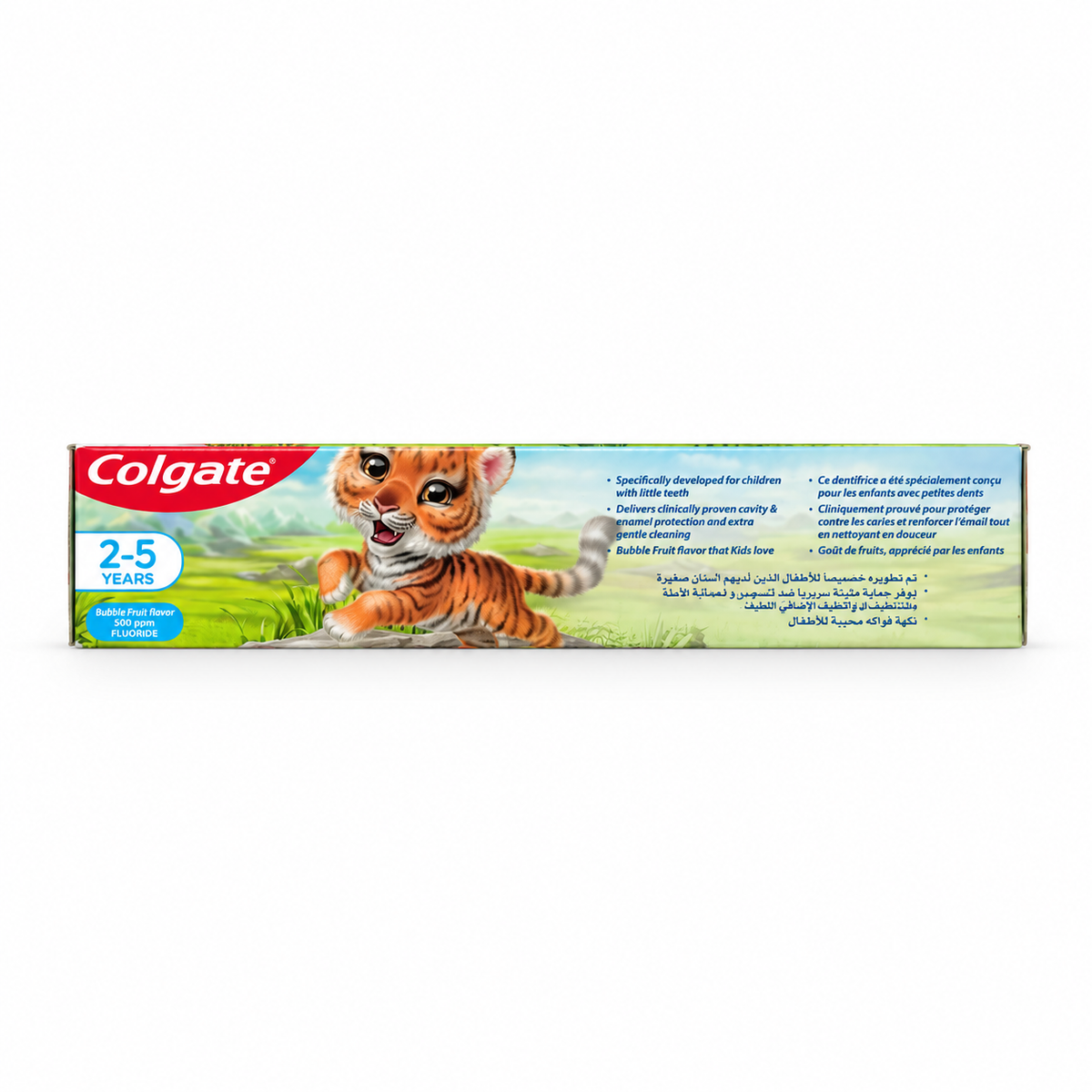 Colgate Kids Bubble Fruit Toothpaste 2–5 Years 50 ml- كولجيت كيدز معجون أسنان بنكهة الفواكه للأطفال من سنتين إلى ٥ سنوات ٥٠ مل