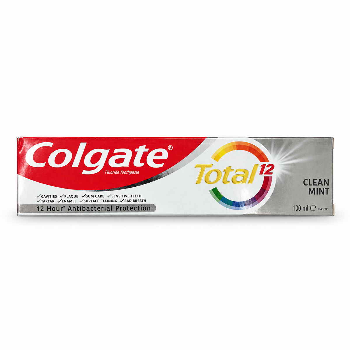 Colgate Total Clean Mint Toothpaste 100 ml- كولجيت توتال كلين مينت معجون أسنان بالنعناع المنعش ١٠٠ مل