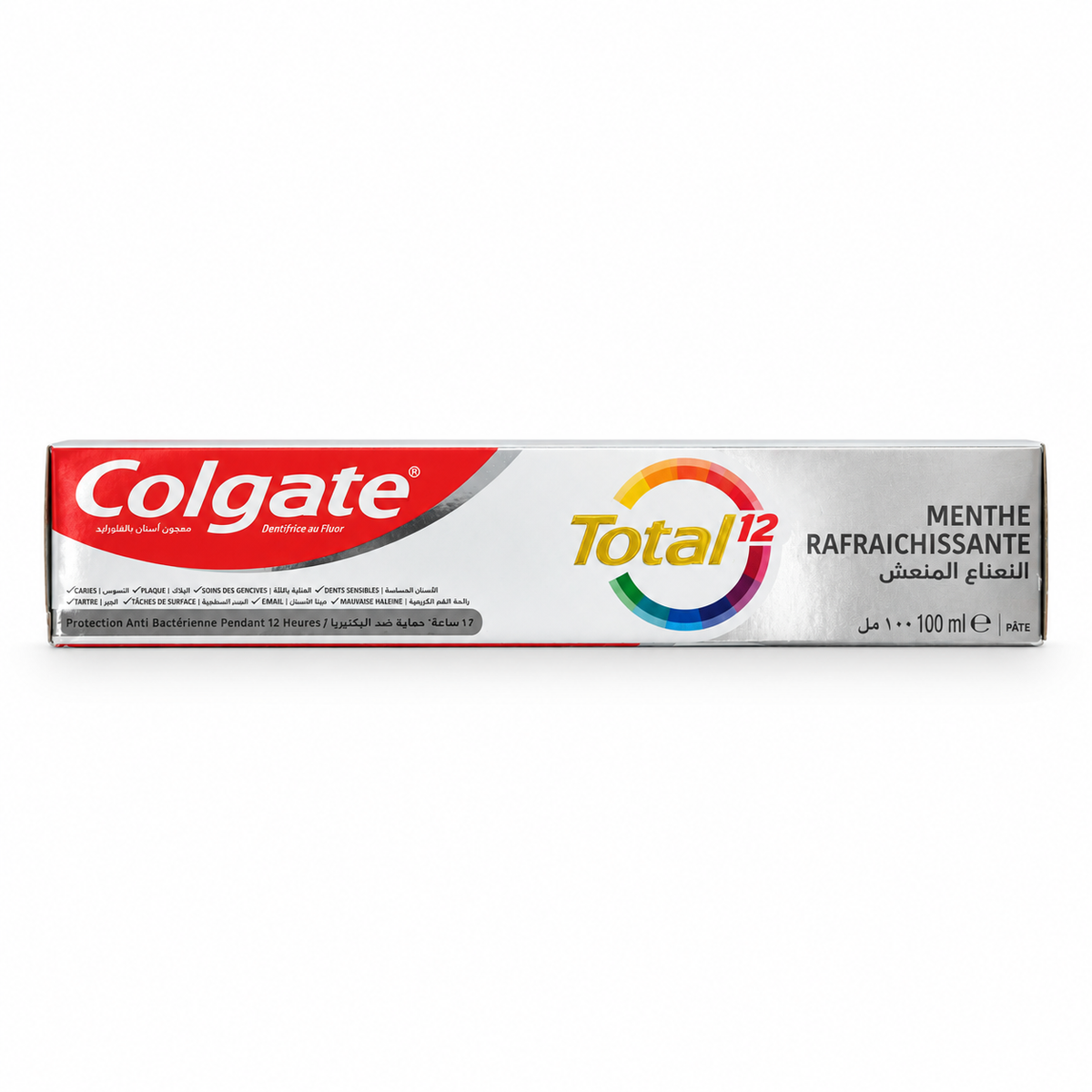 Colgate Total Clean Mint Toothpaste 100 ml- كولجيت توتال كلين مينت معجون أسنان بالنعناع المنعش ١٠٠ مل