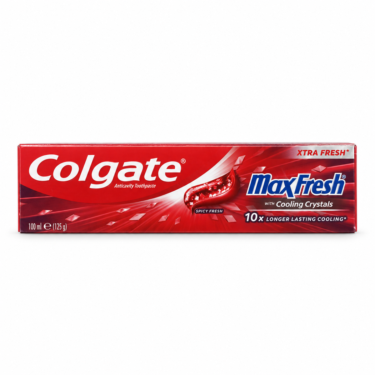 Colgate MaxFresh Spicy Fresh Toothpaste 100 ml -كولجيت ماكس فريش سبايسي فريش معجون أسنان ١٠٠ مل