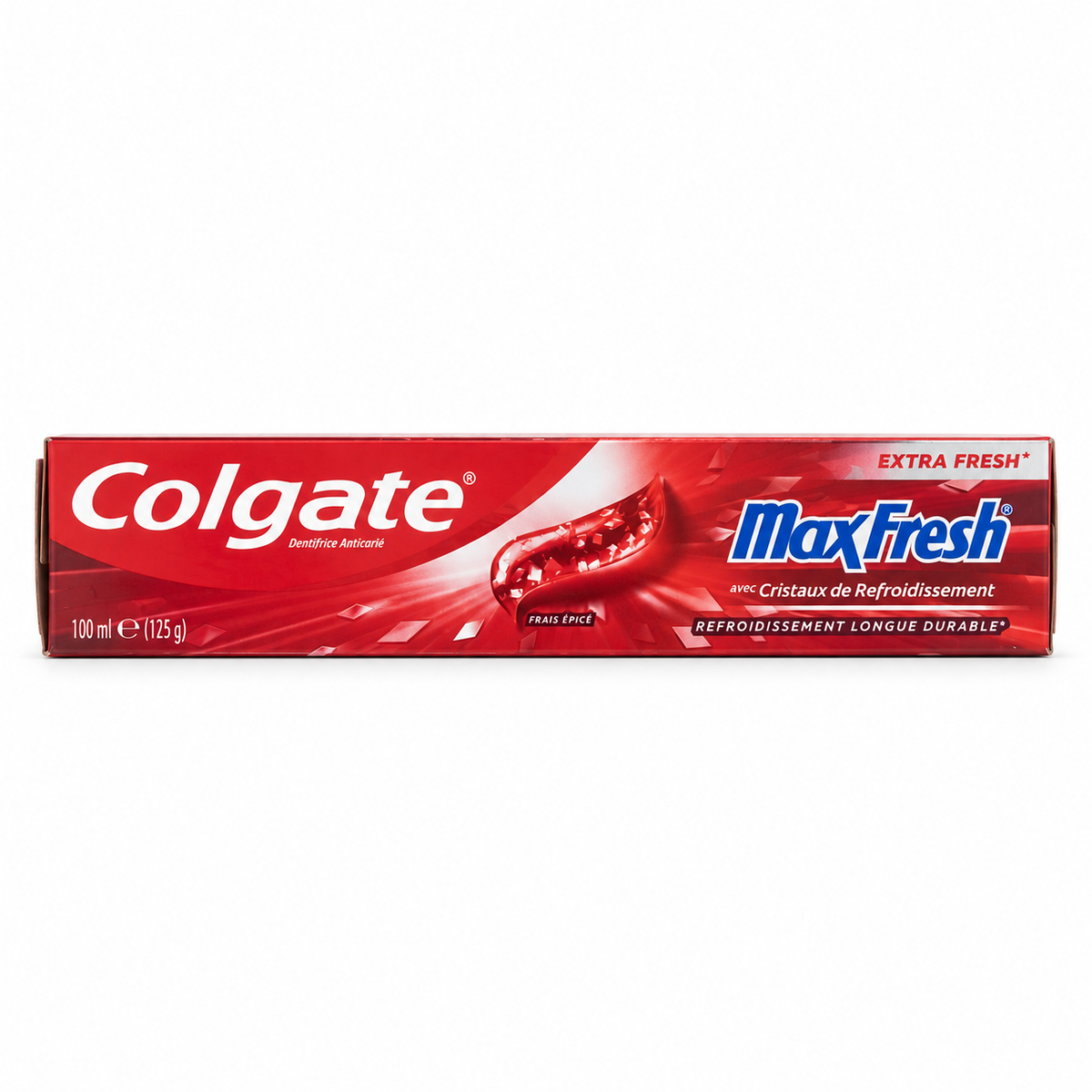 Colgate MaxFresh Spicy Fresh Toothpaste 100 ml -كولجيت ماكس فريش سبايسي فريش معجون أسنان ١٠٠ مل