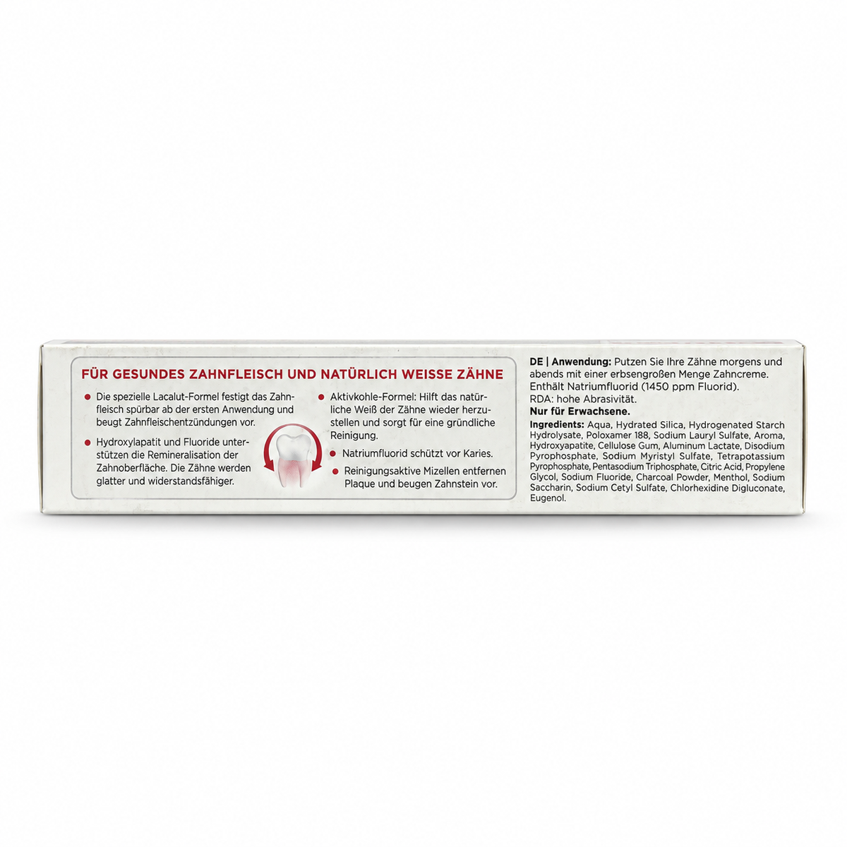 Lacalut Black & White Toothpaste 75 ml- لاكالوت بلاك آند وايت معجون أسنان ٧٥ مل