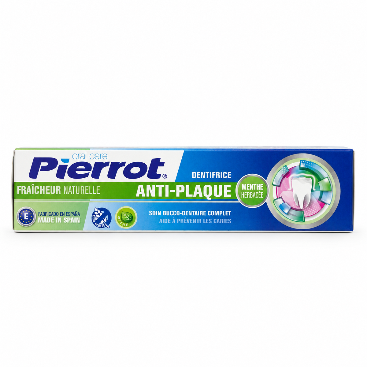Pierrot Anti-Plaque Natural Freshness Toothpaste 75 ml- بيروت أنتي بلاك معجون أسنان مضاد للبلاك بانتعاش طبيعي ٧٥ مل