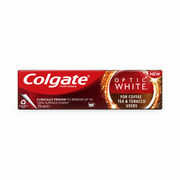 Colgate Optic White Toothpaste for Coffee, Tea & Tobacco Users 75 ml- كولجيت أوبتيك وايت معجون أسنان لمستخدمي القهوة والشاي والتبغ ٧٥ مل