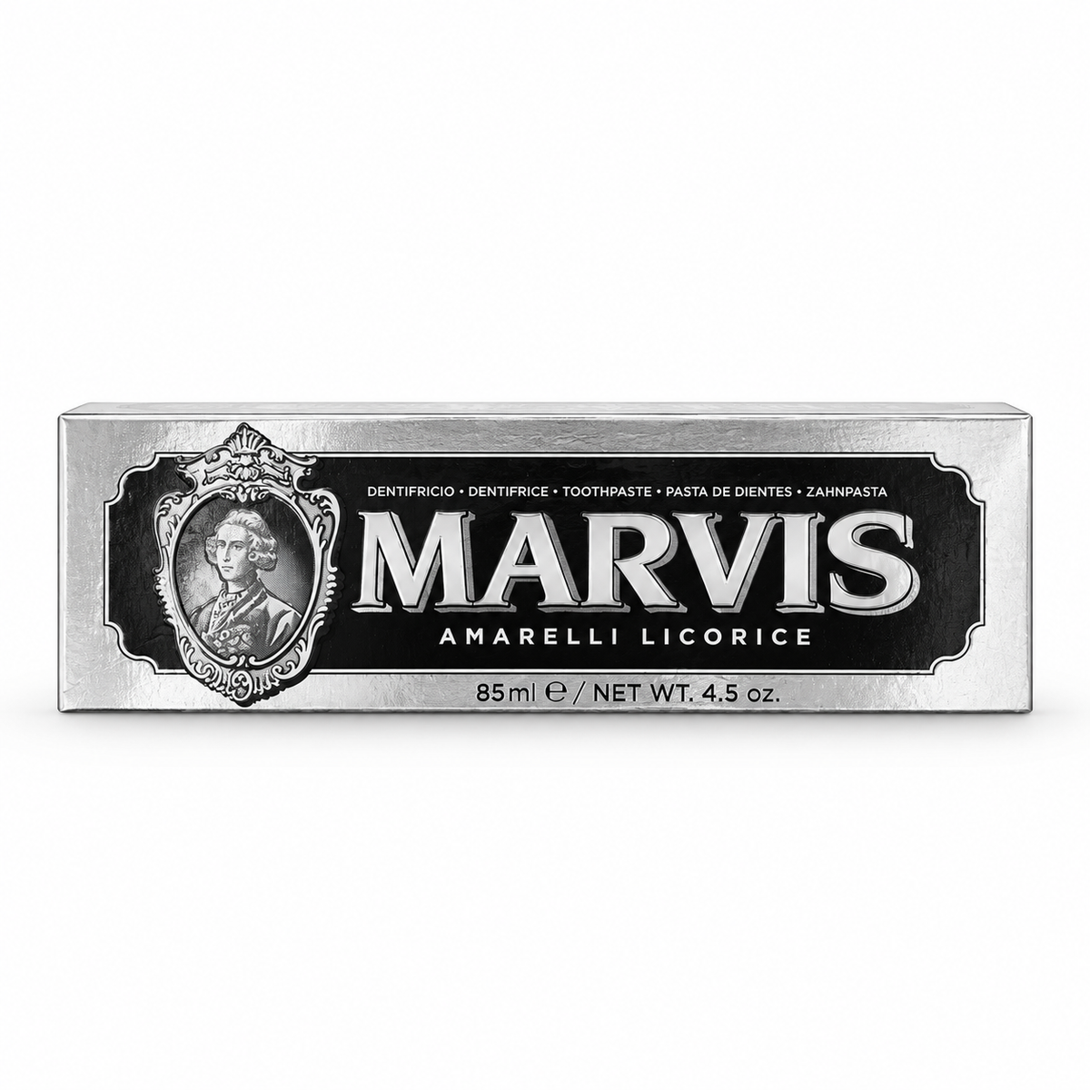Marvis Amarelli Licorice Toothpaste 85 ml - مارفيس أماريلي ليكوريس معجون أسنان بعرق السوس والنعناع ٨٥ مل