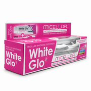 White Glo Micellar Whitening Toothpaste 100 ml with Pro-Soft Toothbrush- وايت جلو ميسيلار معجون أسنان للتبييض ١٠٠ مل مع فرشاة برو سوفت