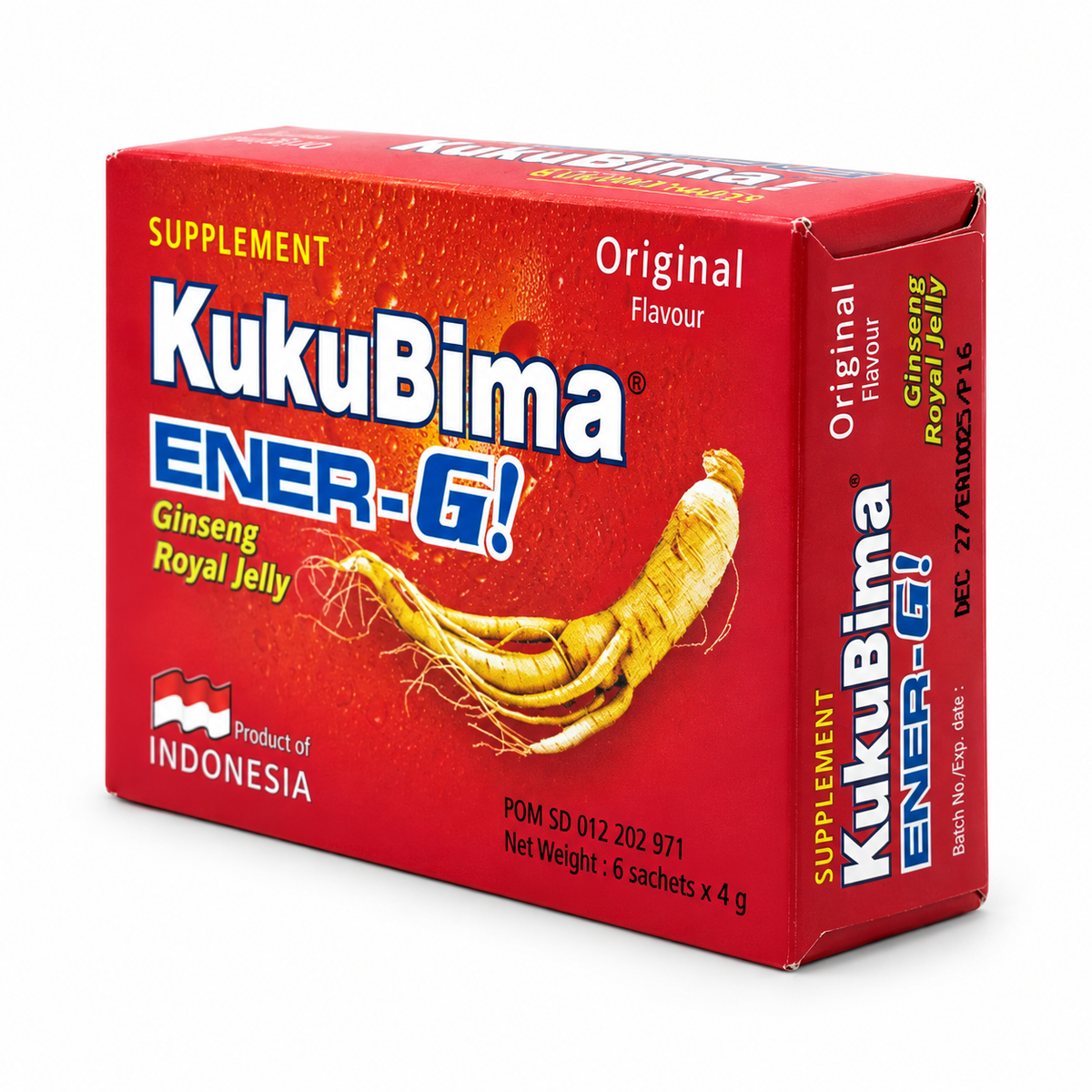 KukuBima Ener-G! Original Flavour Supplement 6 Sachets × 4 g - كوكو بيما إنرجي مكمل غذائي بالنكهة الأصلية ٦ أكياس × ٤ غرام