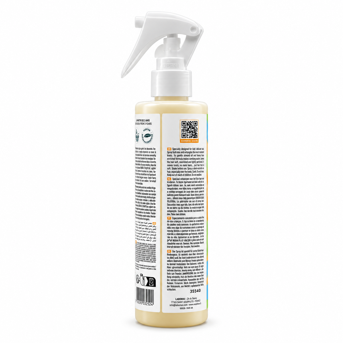 Activilong Actikids Ti Detangling Spray 250 ml - أكتيفيلونغ أكتكيدز تي بخاخ فك تشابك الشعر ٢٥٠ مل