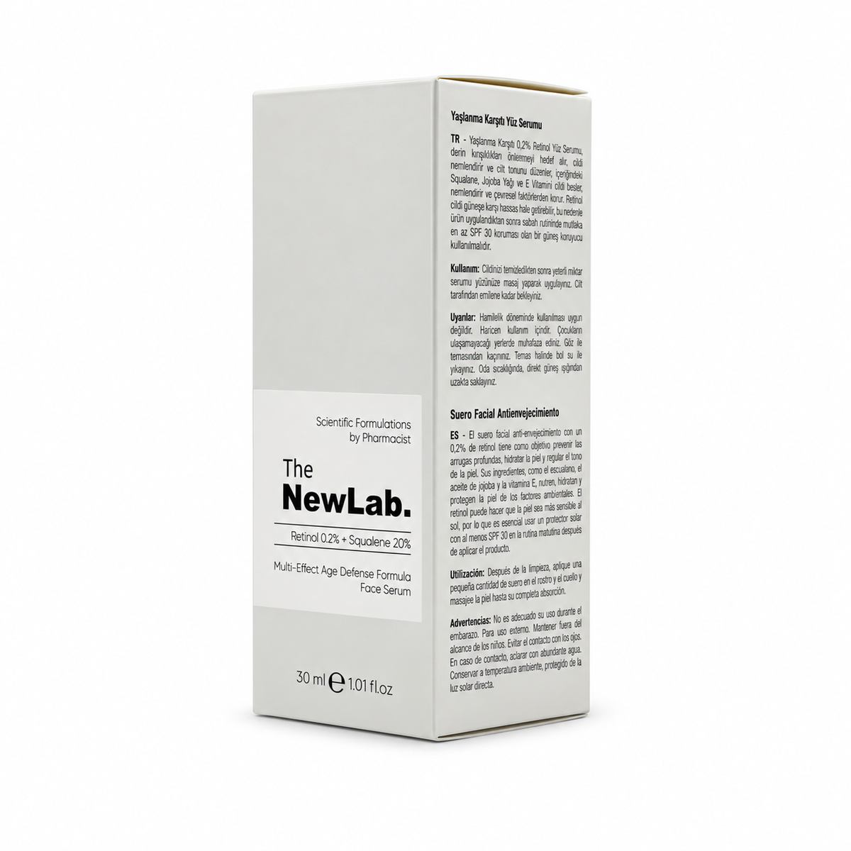 The NewLab Retinol 0.2% + Squalene 20% Face Serum 30 ml - ذا نيو لاب سيروم الوجه ريتينول ٠٫٢٪ وسكوالين ٢٠٪ ٣٠ مل