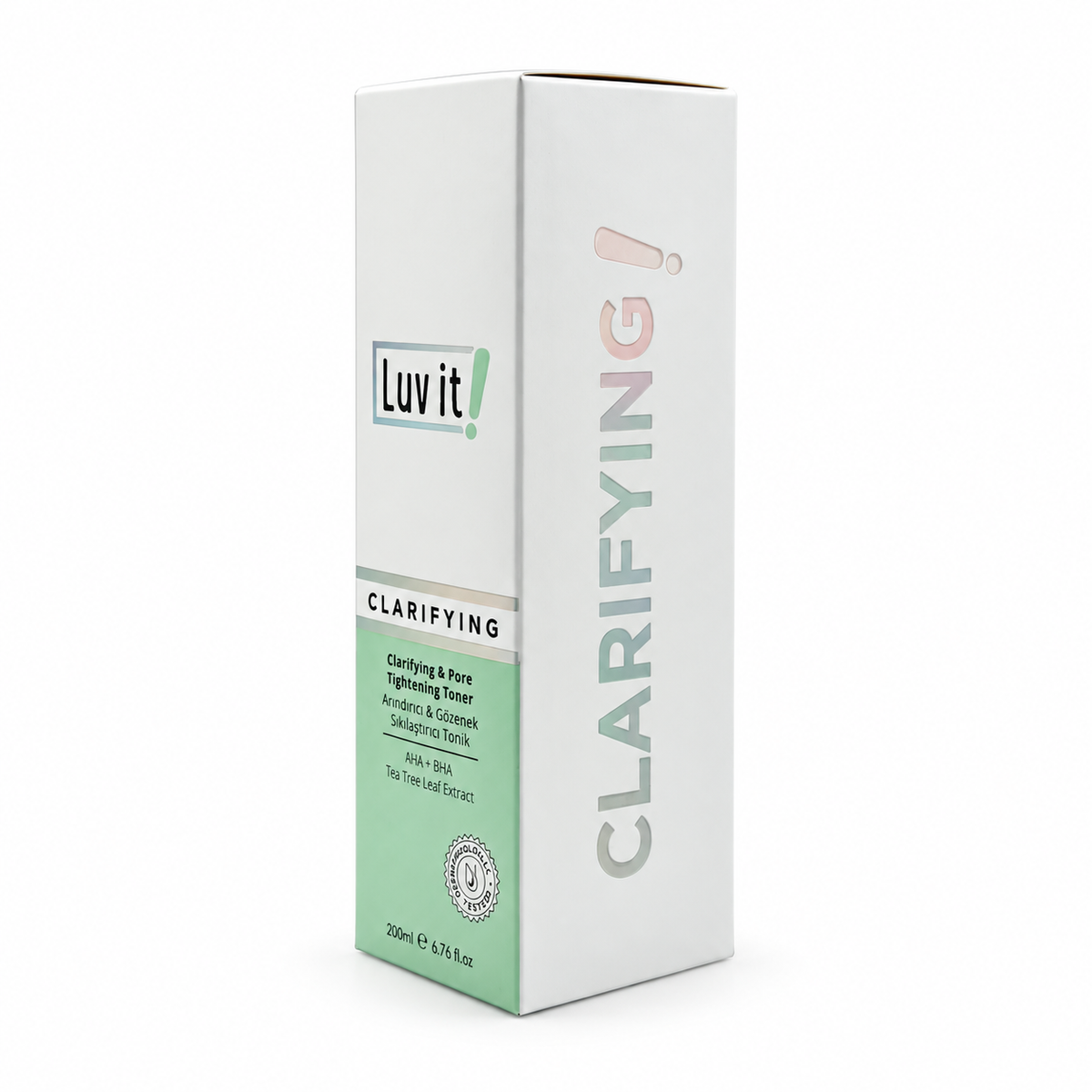 Luv it Clarifying & Pore Tightening Toner AHA + BHA 200 ml - لاف إت تونر تنقية البشرة وتقليل مظهر المسام بأحماض ألفا وبيتا هيدروكسي ٢٠٠ مل