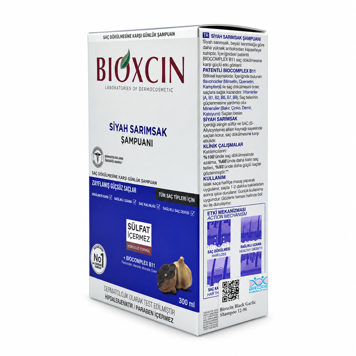 Bioxcin Black Garlic Shampoo 300 ml - بيوكسين شامبو الثوم الأسود ٣٠٠ مل