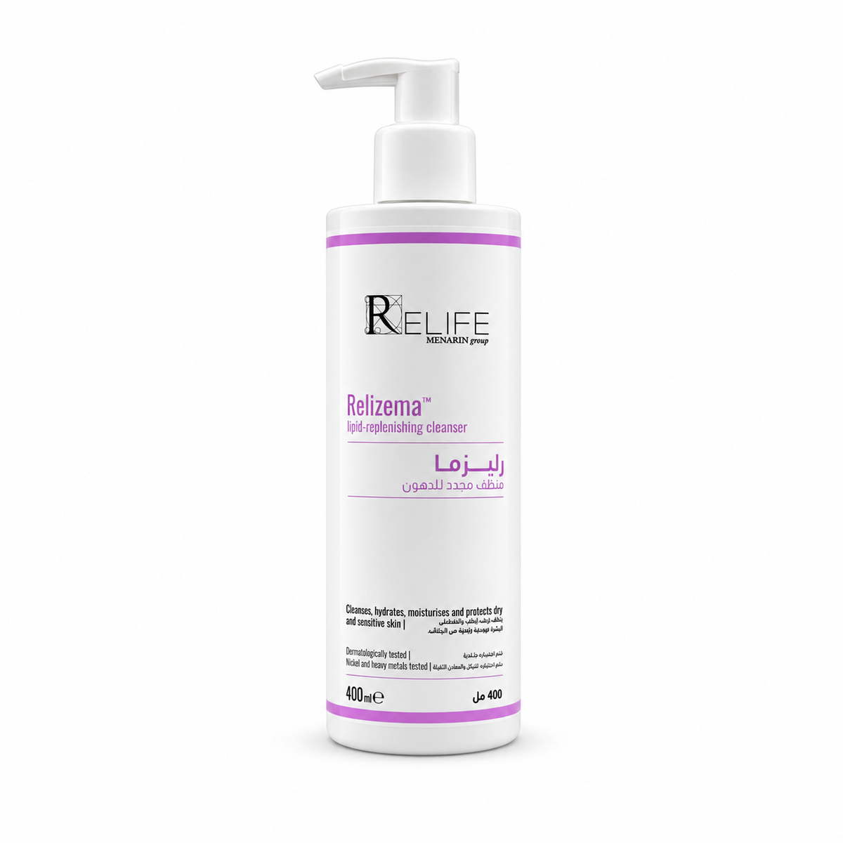 RELIFE Relizema Lipid-Replenishing Cleanser 400 ml- ريلايف رليزما منظف مجدد للدهون ٤٠٠ مل