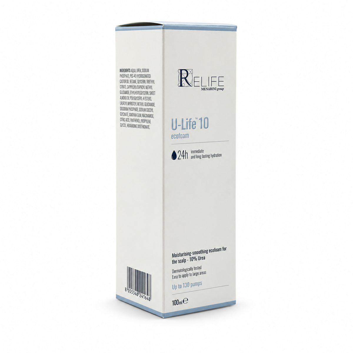 RELIFE U-Life 10 Ecofoam 10% Urea 100 ml - ريلايف يو لايف ١٠ إيكوفوم رغوة باليوريا ١٠٪ ١٠٠ مل
