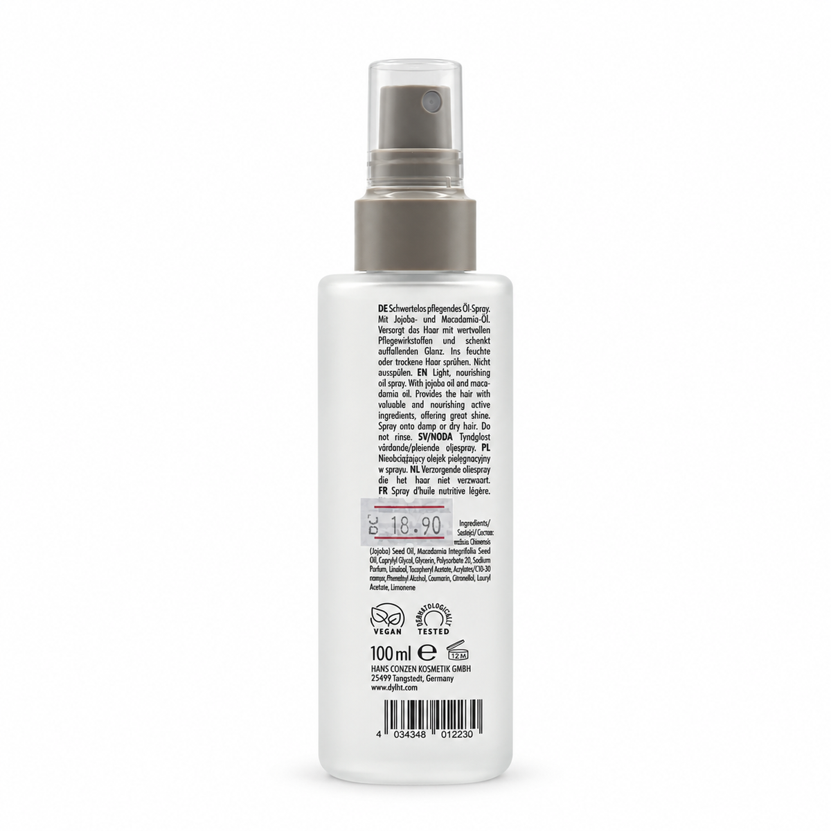GLYNT NUTRI Shine Spray 100 ml - غلينت نوتري بخاخ لمعان الشعر ١٠٠ مل