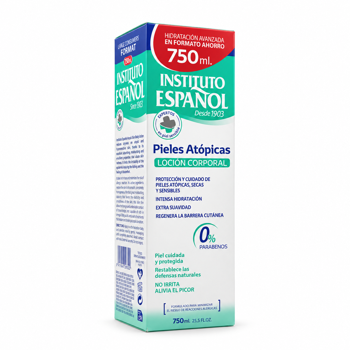Instituto Español Atopic Skin Body Lotion 750 ml - إنستيتوتو إسبانيول لوشن الجسم للبشرة المعرضة للأكزيما ٧٥٠ مل