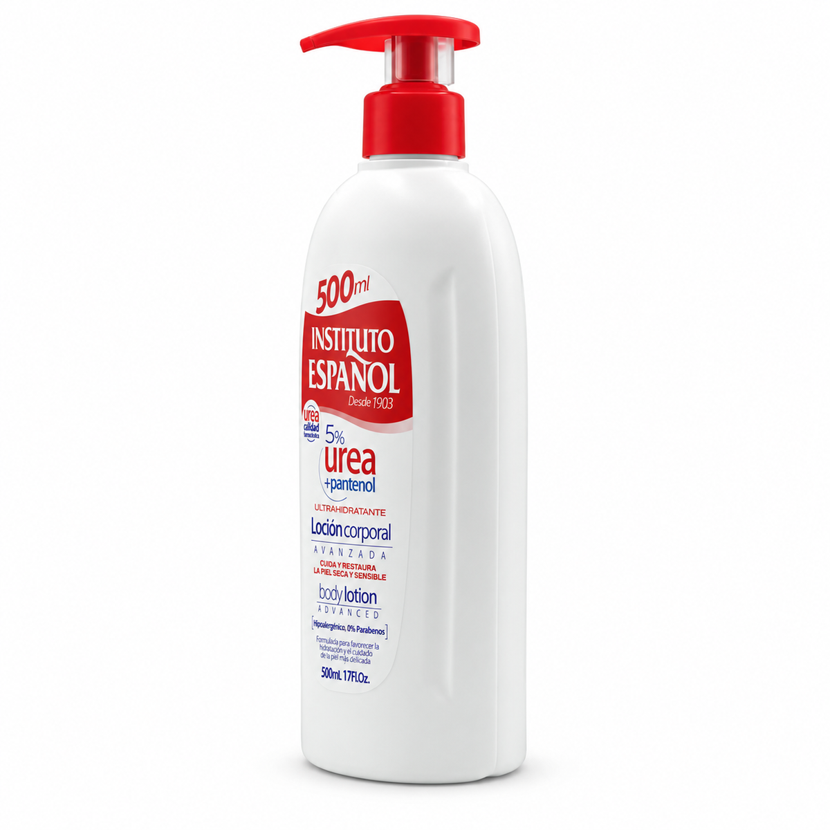 Instituto Español Urea 5% + Panthenol Advanced Body Lotion 500 ml - إنستيتوتو إسبانيول لوشن الجسم المتقدم باليوريا ٥٪ والبانثينول ٥٠٠ مل