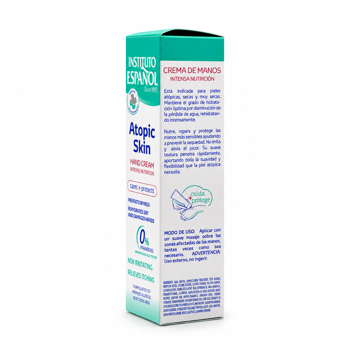 Instituto Español Atopic Skin Hand Cream 75 ml - إنستيتوتو إسبانيول كريم اليدين للبشرة المعرضة للأكزيما ٧٥ مل