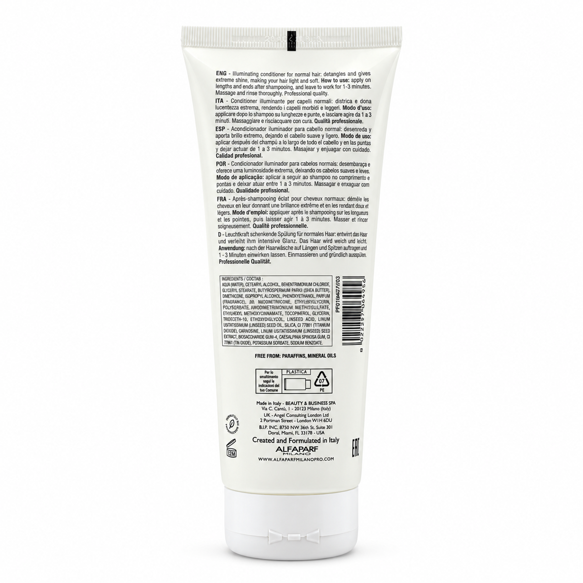 ALFAPARF MILANO PROFESSIONAL Semi di Lino Diamond Illuminating Conditioner 200 ml - ألفابارف ميلانو بروفيشنال سيمي دي لينو دايموند بلسم تعزيز لمعان الشعر ٢٠٠ مل