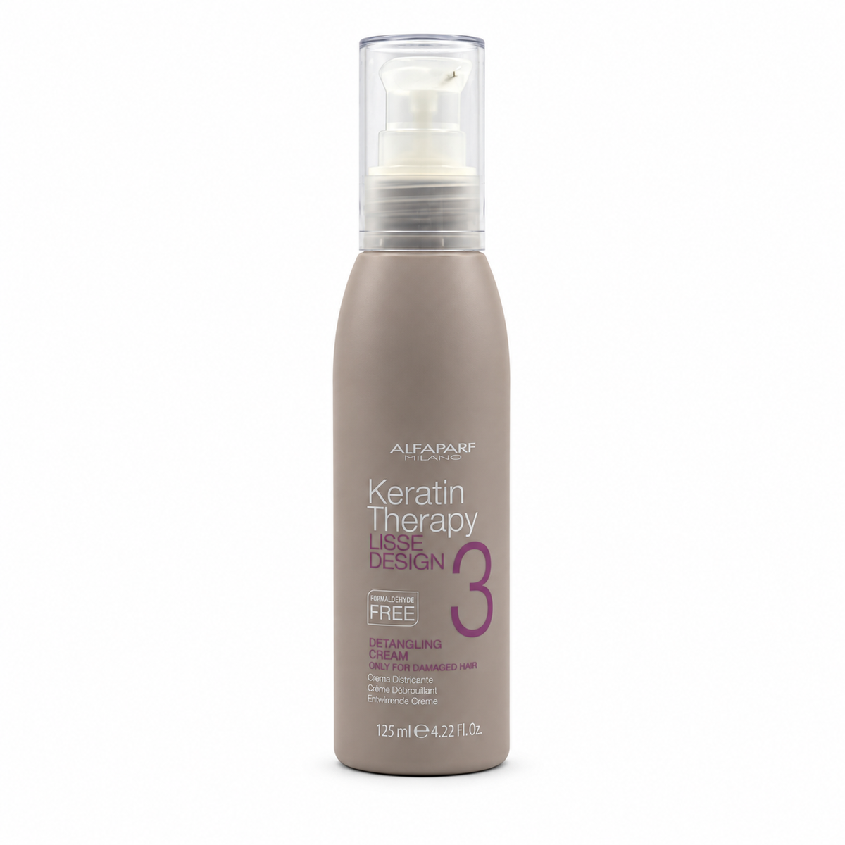 ALFAPARF MILANO PROFESSIONAL Keratin Therapy Lisse Design Detangling Cream 125 ml - ألفابارف ميلانو بروفيشنال كيراتين ثيرابي ليس ديزاين كريم فك تشابك الشعر ١٢٥ مل