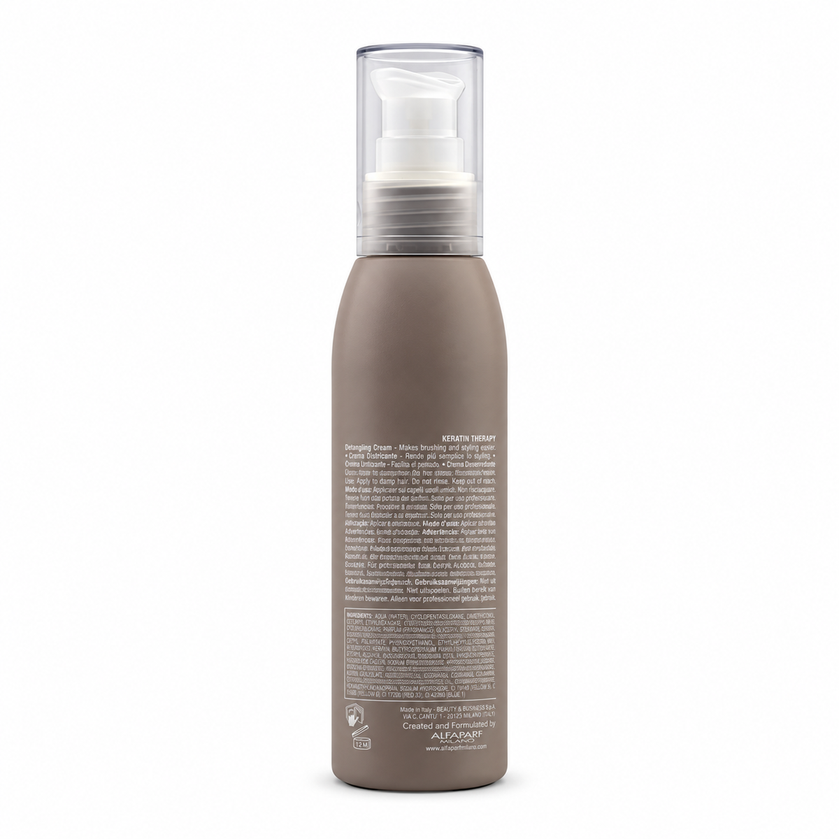 ALFAPARF MILANO PROFESSIONAL Keratin Therapy Lisse Design Detangling Cream 125 ml - ألفابارف ميلانو بروفيشنال كيراتين ثيرابي ليس ديزاين كريم فك تشابك الشعر ١٢٥ مل