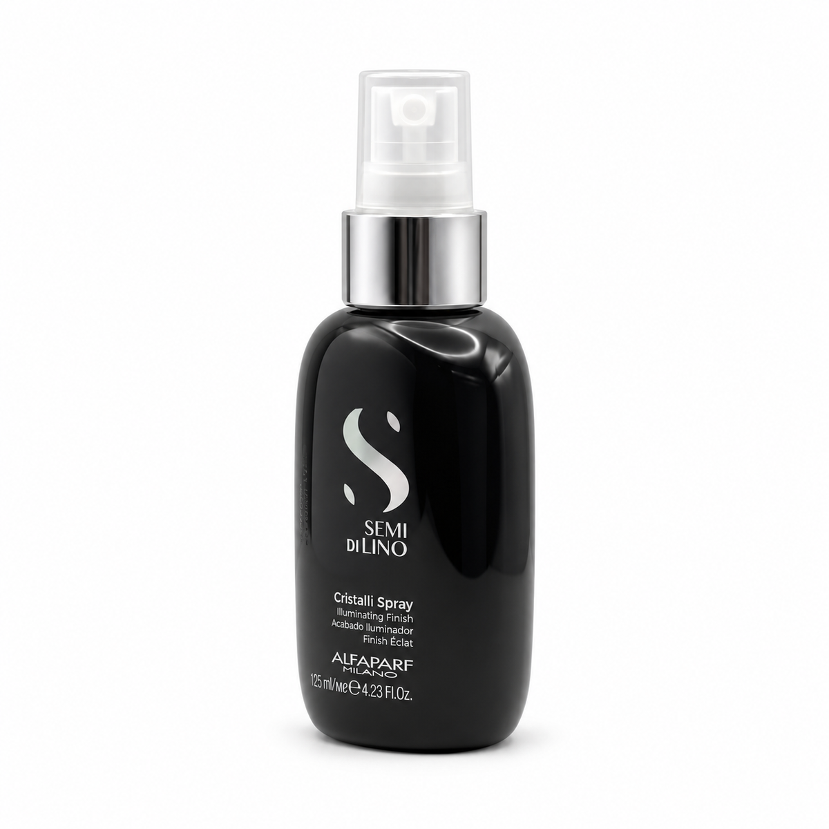 ALFAPARF MILANO PROFESSIONAL Semi di Lino Sublime Cristalli Spray Illuminating Finish 125 ml - ألفابارف ميلانو بروفيشنال سيمي دي لينو سوبلايم كريستالي بخاخ اللمعان النهائي للشعر ١٢٥ مل
