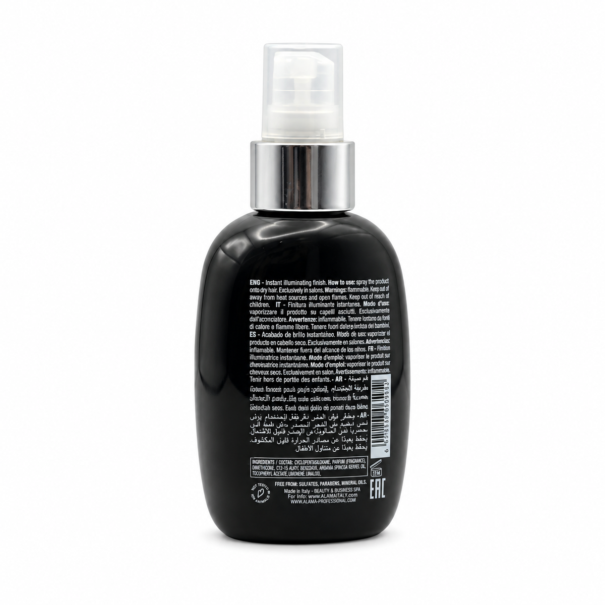 ALFAPARF MILANO PROFESSIONAL Semi di Lino Sublime Cristalli Spray Illuminating Finish 125 ml - ألفابارف ميلانو بروفيشنال سيمي دي لينو سوبلايم كريستالي بخاخ اللمعان النهائي للشعر ١٢٥ مل