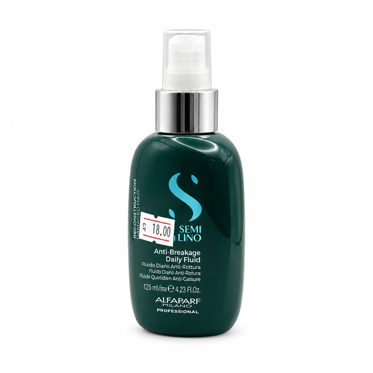ALFAPARF MILANO PROFESSIONAL Semi di Lino Reconstruction Anti-Breakage Daily Fluid 125 ml - ألفابارف ميلانو بروفيشنال سيمي دي لينو ريكونستركشن سائل يومي للحد من تكسر الشعر ١٢٥ مل