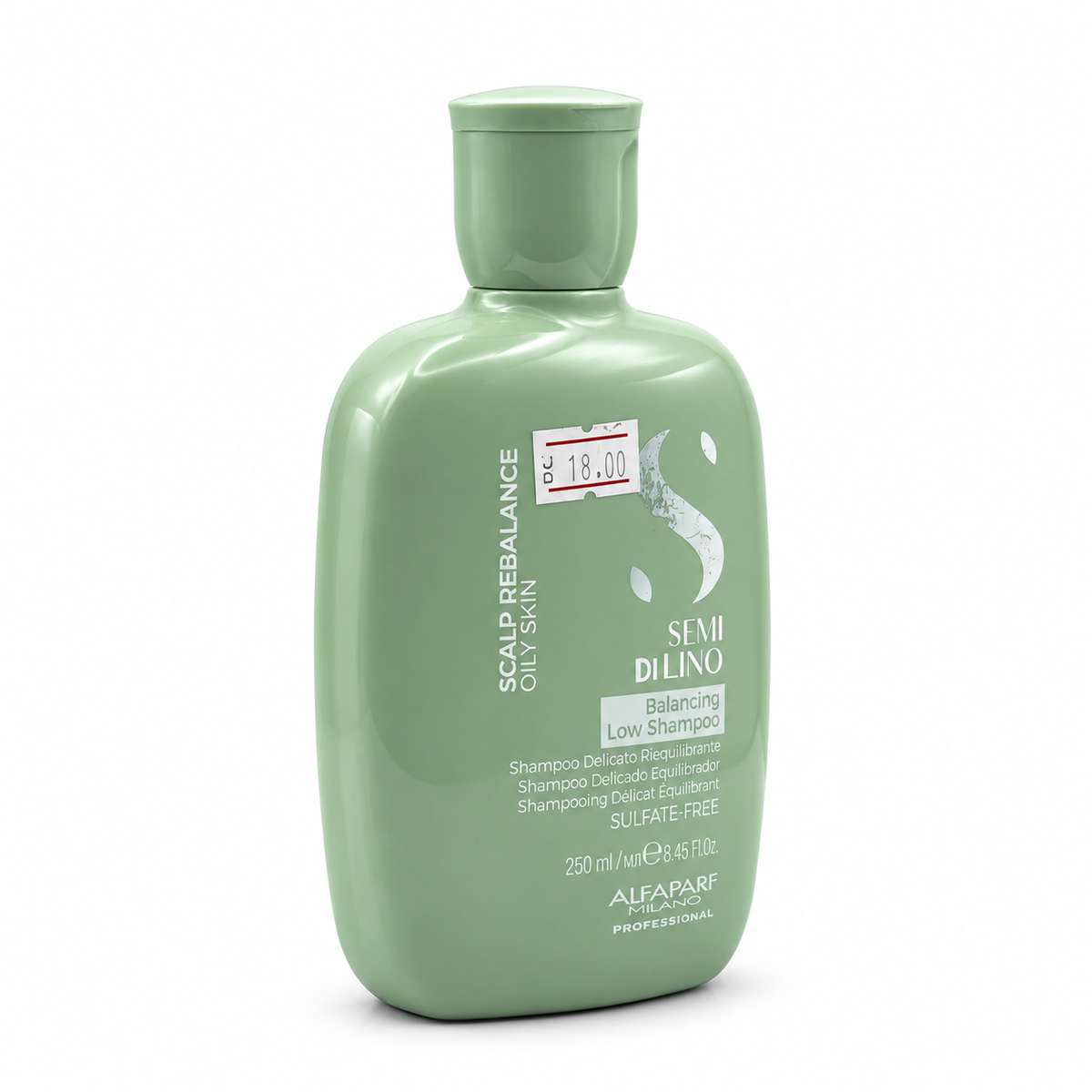 ALFAPARF MILANO PROFESSIONAL Semi di Lino Scalp Rebalance Balancing Low Shampoo 250 ml - ألفابارف ميلانو بروفيشنال سيمي دي لينو سكالب ريبالانس شامبو لطيف لتوازن فروة الرأس الدهنية ٢٥٠ مل