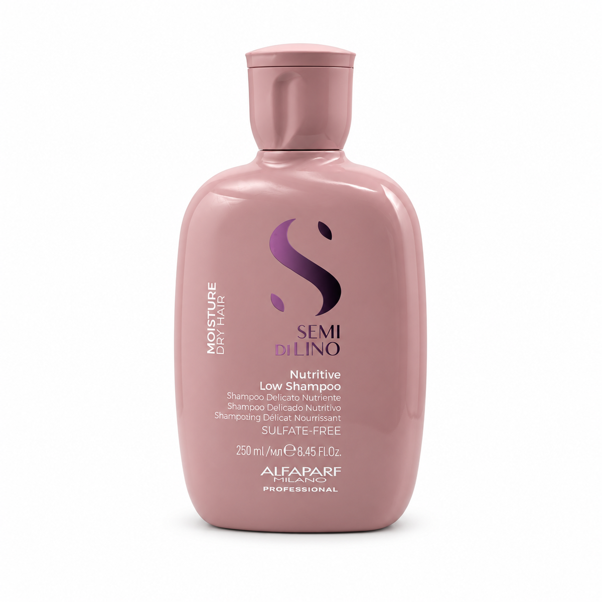 ALFAPARF MILANO PROFESSIONAL Semi di Lino Moisture Nutritive Low Shampoo 250 ml - ألفابارف ميلانو بروفيشنال سيمي دي لينو مويستشر شامبو لطيف مغذٍ للشعر الجاف ٢٥٠ مل