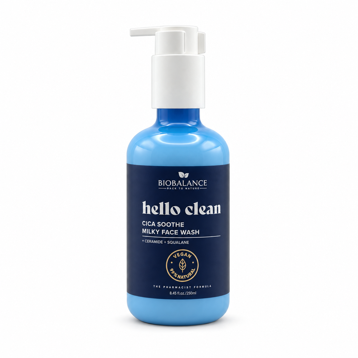 BIOBALANCE Hello Clean Cica Soothe Milky Face Wash 250 ml - بيوبالانس هيلو كلين سيكا سوذ غسول حليبي للوجه ٢٥٠ مل