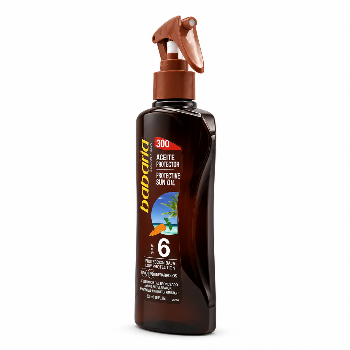 Babaria Protective Sun Oil SPF 6 300 ml - باباريا زيت واقٍ من الشمس بعامل حماية ٦ ٣٠٠ مل