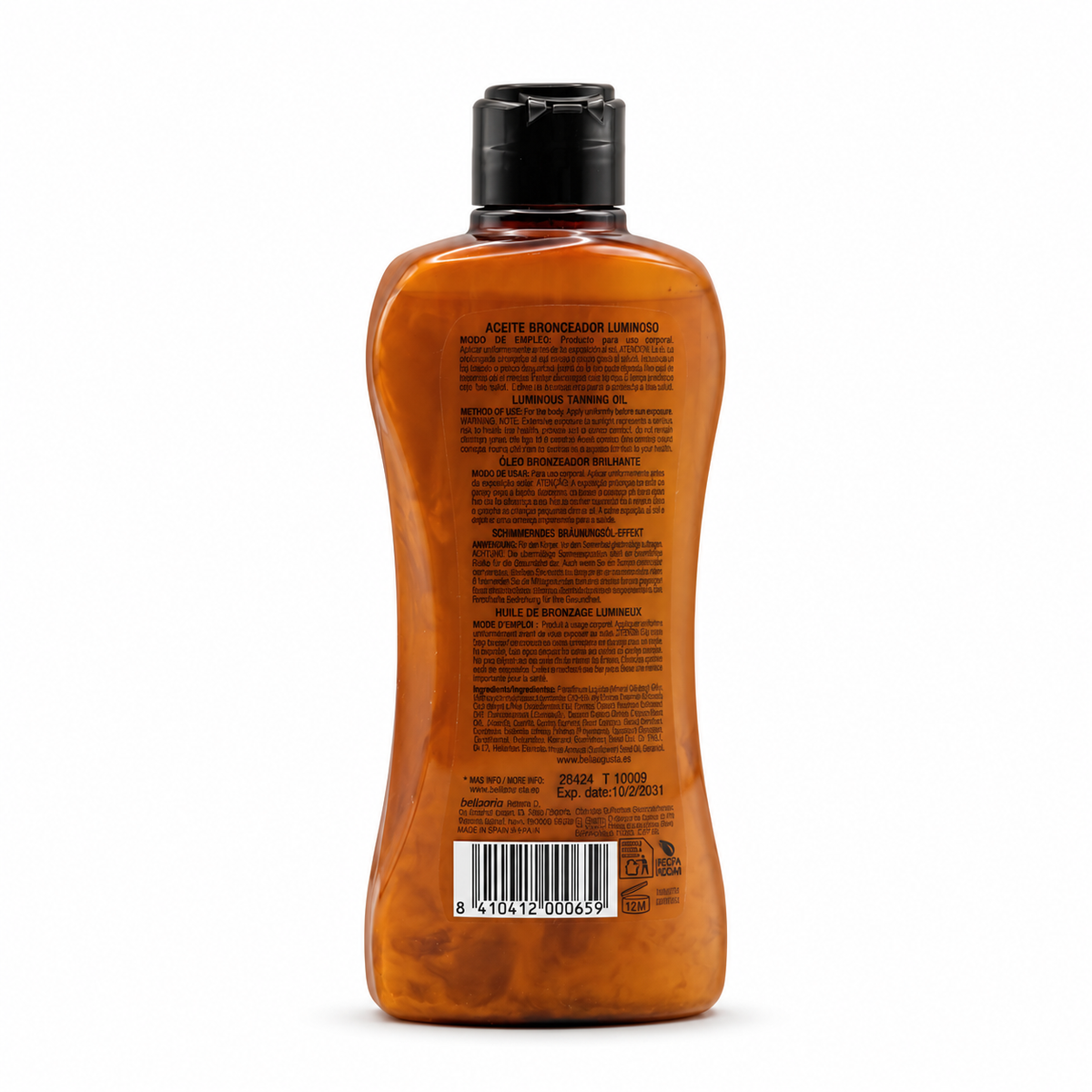 Babaria Glow Effect Monoi Tahiti Luminous Tanning Oil 200 ml - باباريا جلو إفكت زيت تسمير مضيء ٢٠٠ مل
