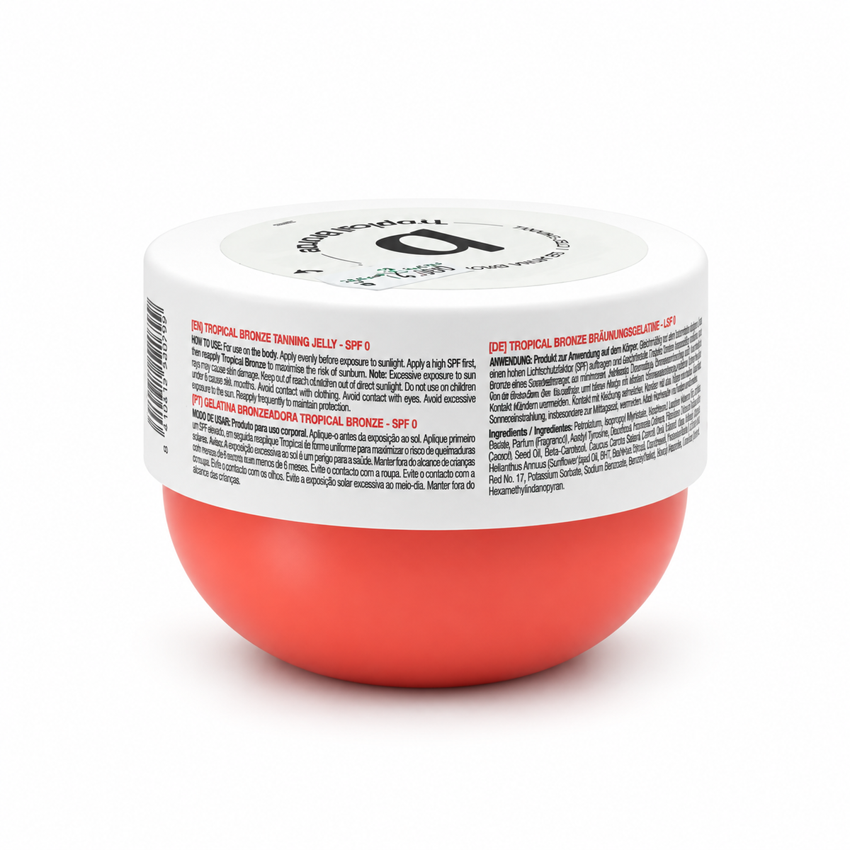 Babaria Sun Lovers Tropical Bronze Tanning Jelly SPF 0 300 ml - باباريا صن لوفرز تروبيكال برونز جل التسمير بعامل حماية ٠ ٣٠٠ مل