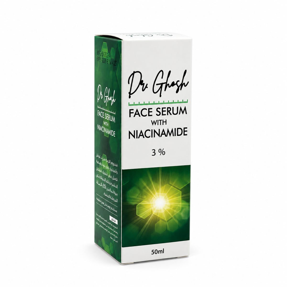 Dr. Ghash Face Serum with Niacinamide 3% 50 ml - دكتور غوش سيروم الوجه بالنياسيناميد ٣٪ ٥٠ مل