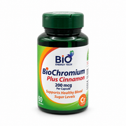 BioEnergyTech BioChromium Plus Cinnamon 200 mcg 60 Capsules - بايو إنرجي تك بايو كروميوم بلس سينامون ٢٠٠ ميكروغرام ٦٠ كبسولة