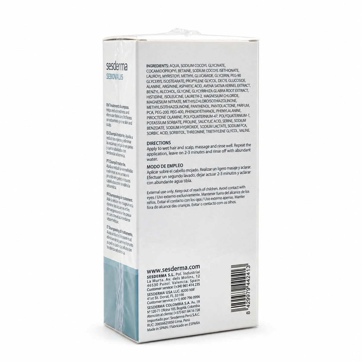 Sesderma SEBOVALIS Treatment Shampoo 200 ml - سيسديرما سيبوفاليس شامبو معالج ٢٠٠ مل