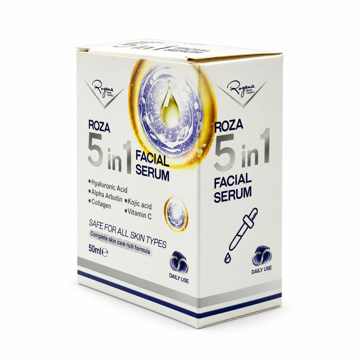 ROZA 5 in 1 Facial Serum 50 ml - روزا سيروم الوجه ٥ في ١ ٥٠ مل