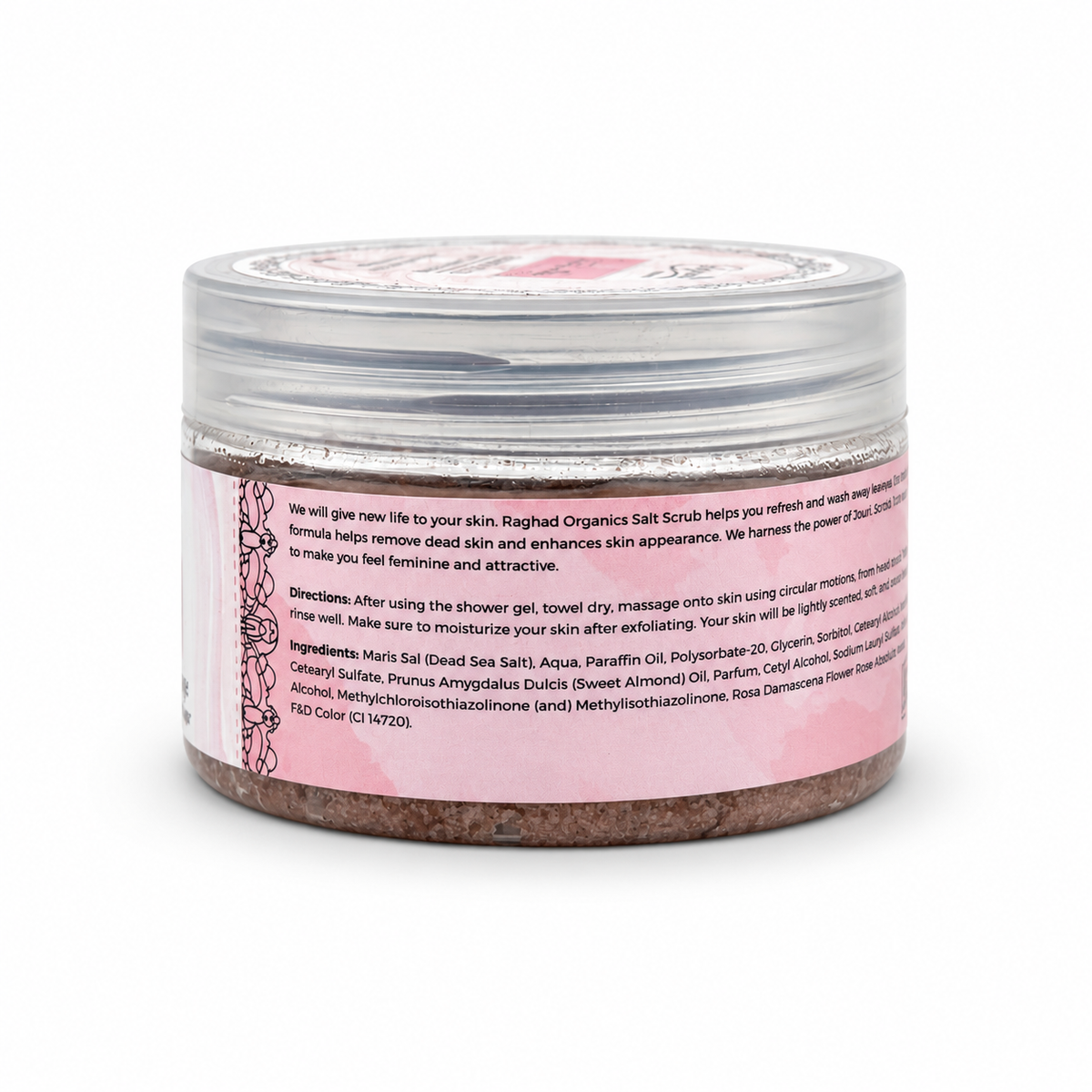 Raghad Organics La Dentelle Body Scrub - رغد أورجانيكس لا دانتيل مقشر الجسم