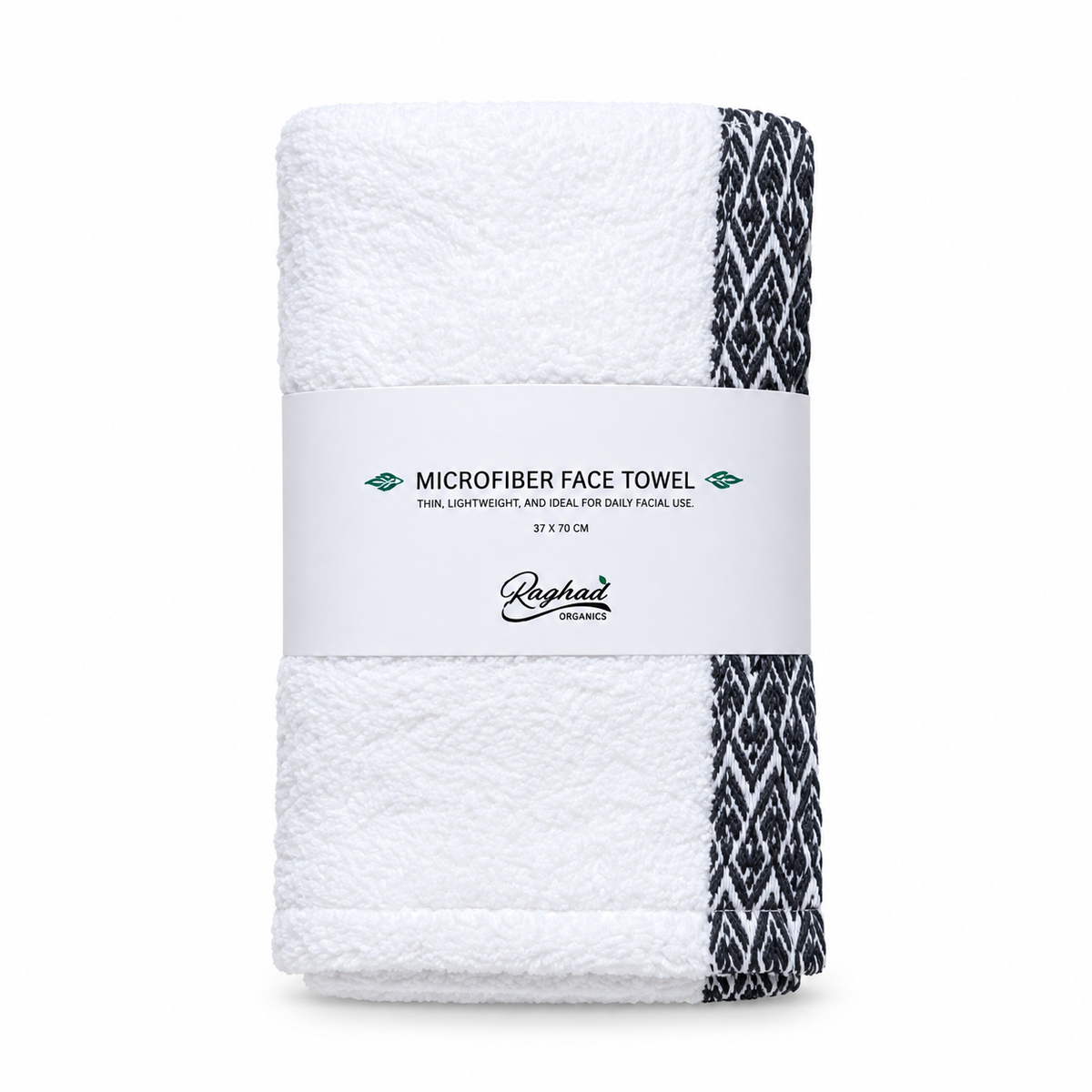 Raghad Organics Orange Petal Face Towel 37 × 70 cm - رغد أورجانيكس أورانج بيتال منشفة وجه ٣٧ × ٧٠ سم