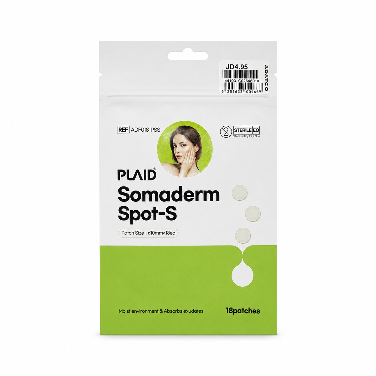 PLAID Somaderm Spot-S Patches 18 Patches - بلايد سوماديرم سبوت إس لصقات الحبوب ١٨ لصقة