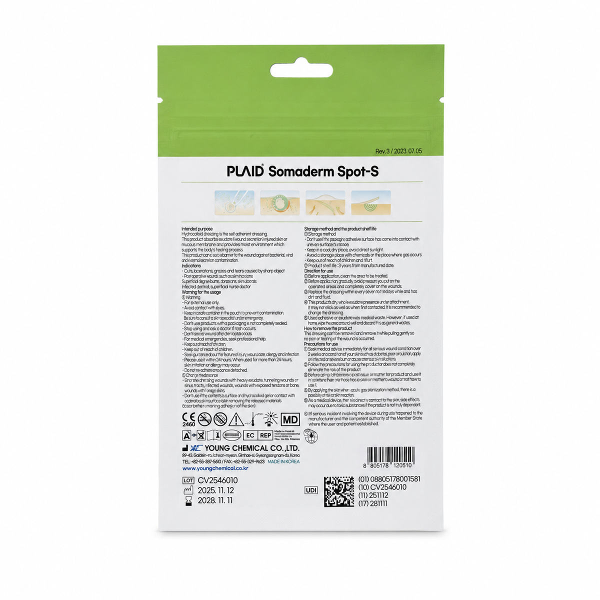 PLAID Somaderm Spot-S Patches 18 Patches - بلايد سوماديرم سبوت إس لصقات الحبوب ١٨ لصقة