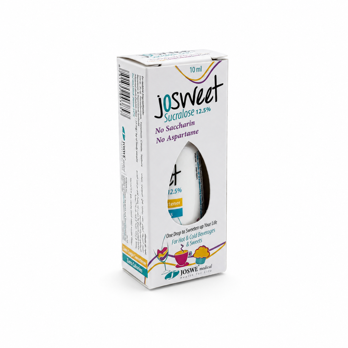 Josweet Sucralose 12.5% Drops 10ml - جوسويت قطرات السكرالوز ١٢٫٥٪ ١٠ مل